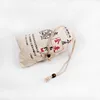 Small cotton pouch drawstring bag,small canvas sack dust draw string small cloth fabric bag with drawstring