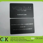 Custom high quality Warranty Card/Guarantee Card