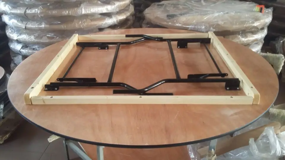 wooden folding table and chairs