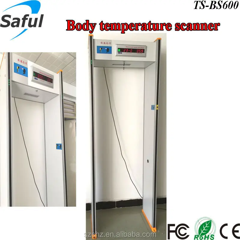 6 zones stand up infrared body temperature scanner TS-BS600