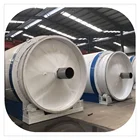 Horizontal waste tire continuous feed pyrolysis plant