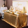 60x120 inch Polyester embroidery Luxury Linens custom Wedding dining banquet shiny round gold sequin table cloth