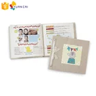 Hardcover binding cloth cover first year baby memory book Printing Services
