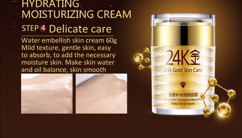 OEM/ODM BIOAQUA 24 Gold Skin Care 5 Sets For Face Care Firming Moisturizing and Smooth Skin care products