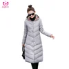 Winter Korean Slim slim hooded ladies coat winter long coats