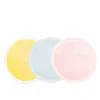 Colorful Reusable Organic bamboo cotton Make Up Remover Pads With Cotton Washing Bag