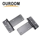 Ouroom/OEM Wholesale Products Customizable China Supplier Hot Wholesale Stainless Rectangular Steel T Hinge 5"