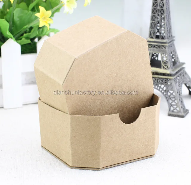 natural kraft paper wedding candy boxes brown paper star anise