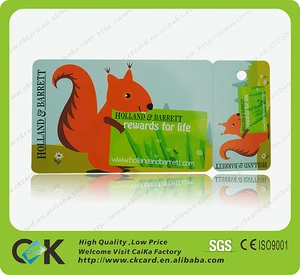 factory price combo gift card snap off card with keychain