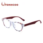 FONHCOO New Custom Made Design Fashion Plastic Reading Glasses