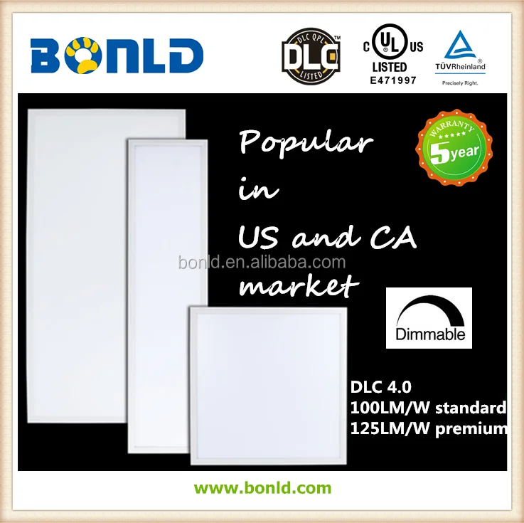 UL DLC Listed 2x4 Flat Panel LED Light 60W Dimmable with 5 Years Warranty.png