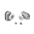 Shower door hardware plastic curved sliding glass shower door rollers