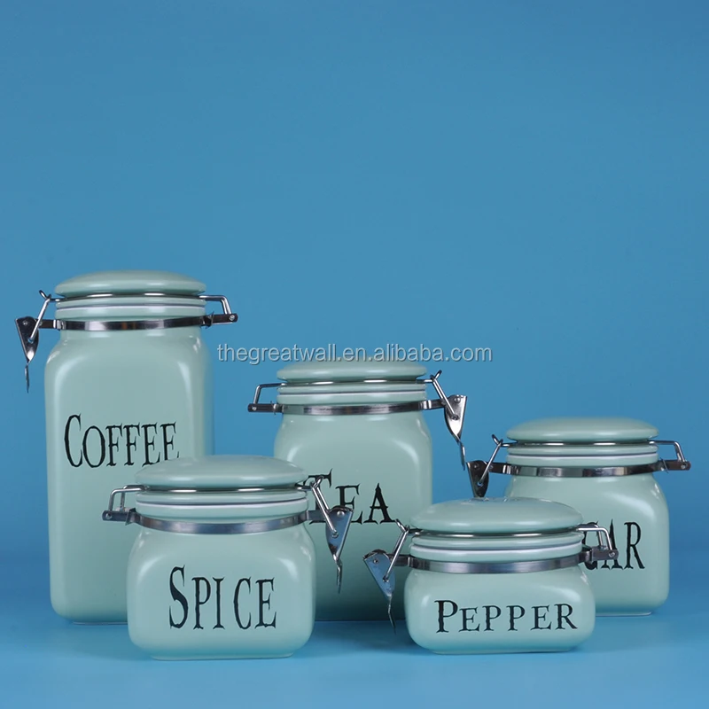 tea and coffee storage jars