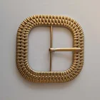 Exquisite Gold Custom High Quality Alloy Metal Pin Belt Buckle for Women Garment