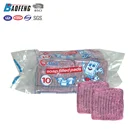 10pcs steel wool soap pads for household cleaning