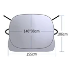 logo printing colourful car windshield snow cover sunshade