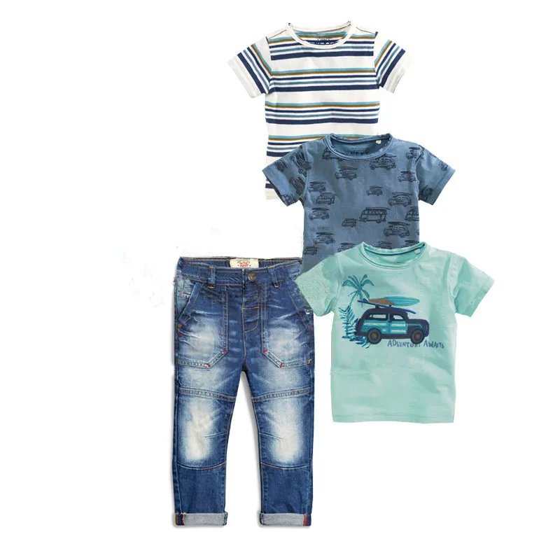 2016 European Children's Boys Boutique Clothing Wholesale 4pcs Sets