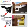 latest products child security keyless drawer cabinet latch black white hidden invisible spring swift baby safety locks