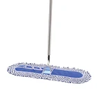 Kitchen home stainless steel handle flat microfiber mop