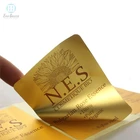Customized gold foil label adhesive foil stickers Foil Embossed Sticker - Labels