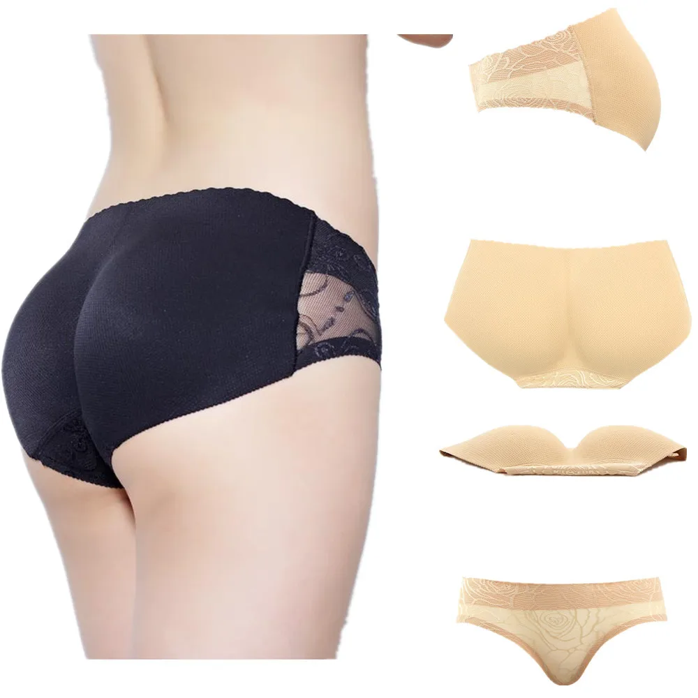 2014 Fashion Lady Lace Breathable Seamless Push up Brief Black Skin Sexy evening dress underwear body-hugging Panties for women