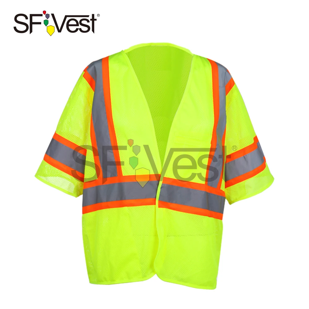 SFVest Gilet de Sécurité Réfléchissant Haute Visibilité Gilet