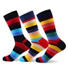Wholesale British Style High Quality Combed Cotton Sports Striped Men Socks