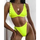 2019 Popular two piece bikini Women Thong Swimwear crochet bikini