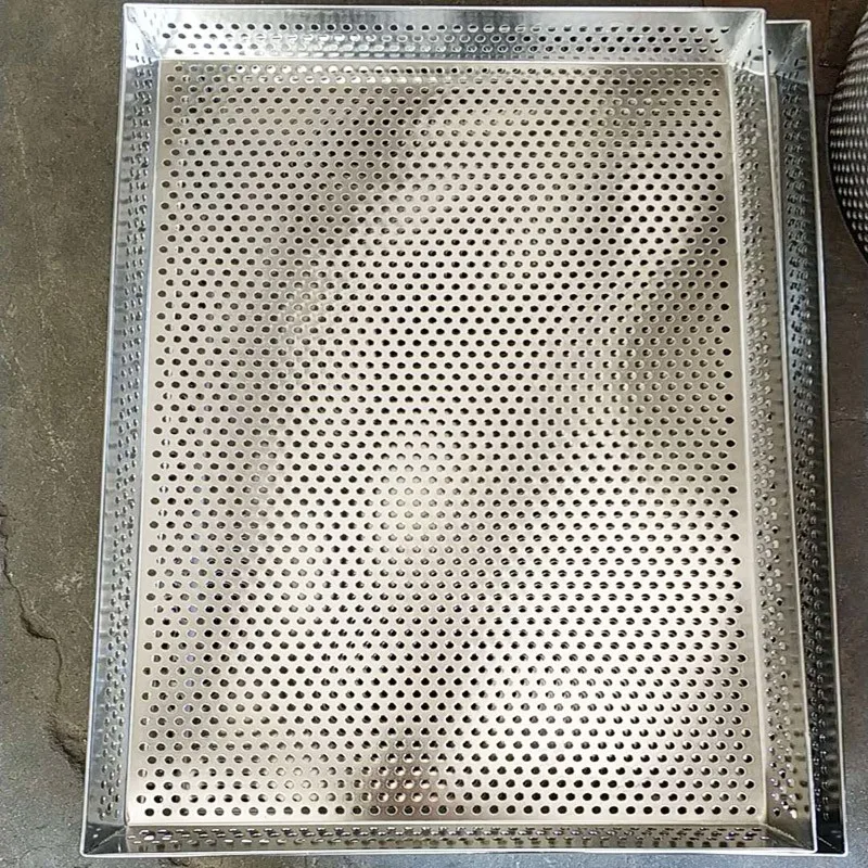 600mmx400mmx40mm Stainless Steel 4mm Hole Perforated Mesh Tray Buy