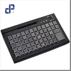 60 keys programmable keyboard with magnetic card reader for POS system