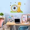 Creative DIY clock movement, children cartoon handicrafts clock, PVC clock wall sticker
