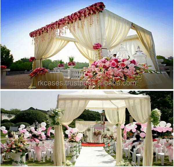 Wedding Event Supplies Portable Fabric Backdrop Decor Pipe And