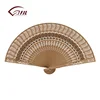 Wedding favors gifts wooden hand fan in carving crafts wooden handcraft for sale