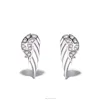 Hot Sale 925 Silver Zircon Angel Wing Earrings Jewelry