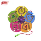 Mini Size Kids Table Toy Toddler Wooden Magnetic Puzzle Wooden Bead Maze Toy