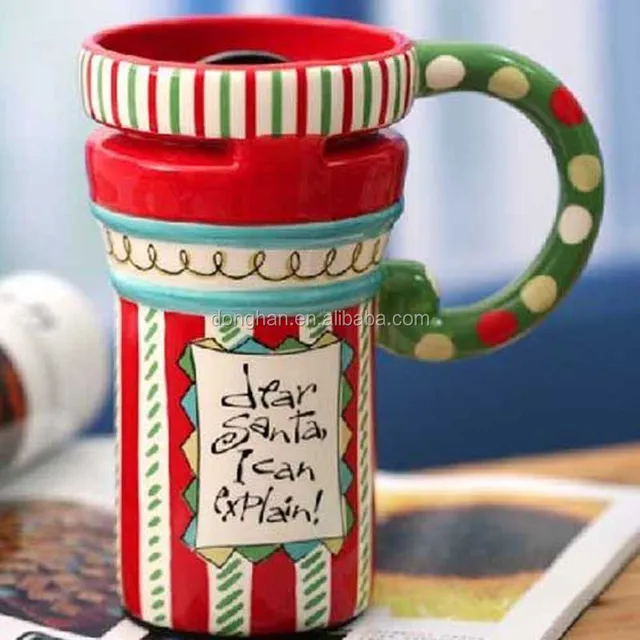 christmas gift insulated lock mug ceramic advertising cup