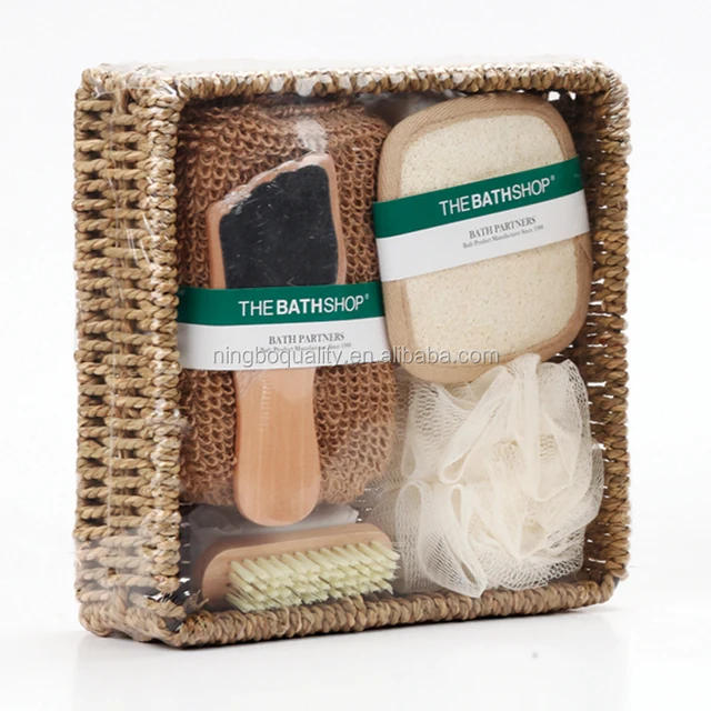 promotional natural spa bath set gift