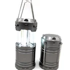 USB Rechargeable and Solar Portable LED COB Camping Lantern Flashlight