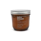 Personalized label soy wax aromatherapy scented candles in glass candle holder with metal lid