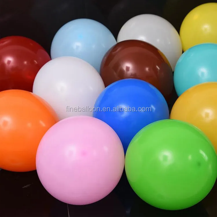 12 inch 3.2g standard solid color high quality wedding party matt latex clear balloons