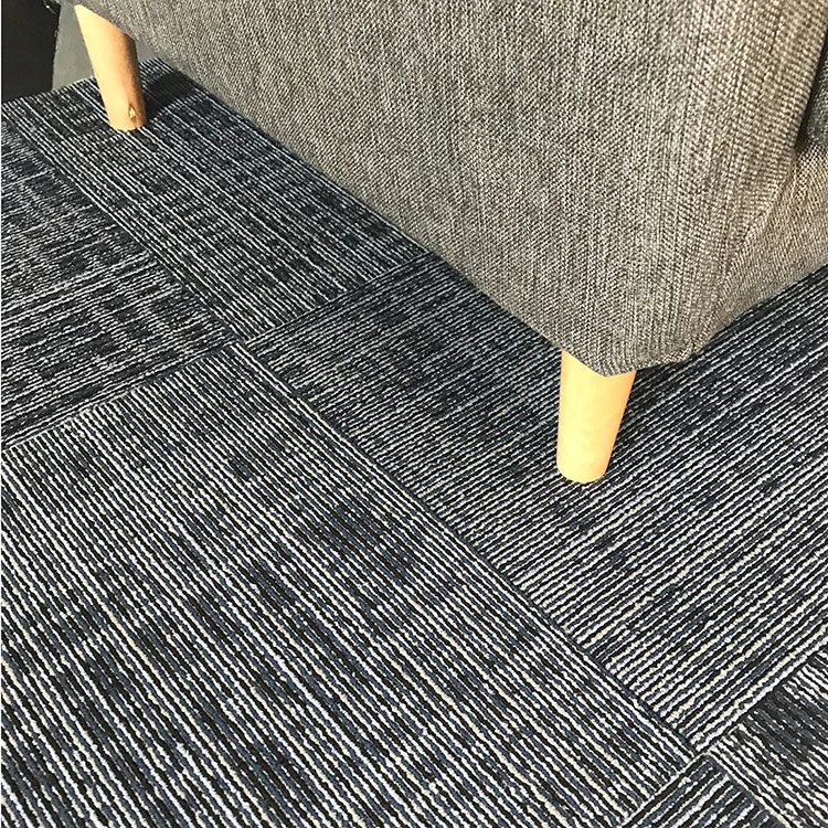 Commercial Design Hot Sale Modular 50x50cm Floor 100% nylon Carpet Tile with PVC Backing