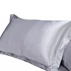 Custom pure color skin-friendly cushion cover 100% mulberry silk pillow case