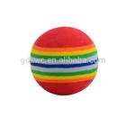 Multi color odorless soft eva foam rainbow ball for kids' playground toy