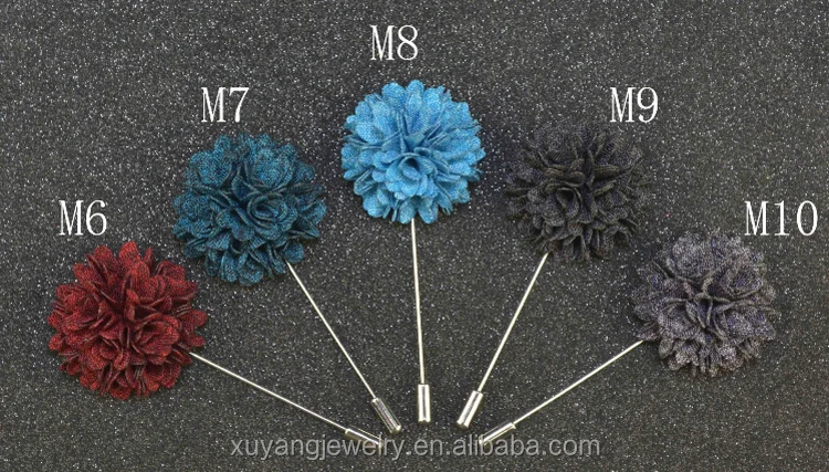 fashion fabric flower brooches for man (hp-087)