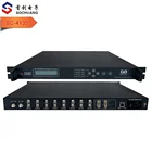 DVB-S/S2 FTA tuner to qam modulator for cable tv Cable tv headend 8 FTA tuners DVB-C qam to ip converter gateway