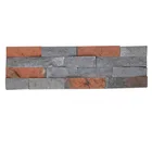 3D grey antique clay brick panel for interior with different sizes