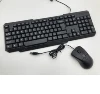 Ergonomic Design wired 104 keys Keyboard optical 3D Mouse Combos, USB Wired Keyboard and Optical Mouse for Office
