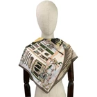 Wholesale 100% polyester scarves women's clothing with silk scarves and shawls