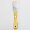 Wuma wooden handle stainless steel bladel flexible scraper putty knife