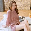 /product-detail/summer-girls-velour-short-sleepwear-velvet-fleece-soft-smooth-pajamas-60765660750.html